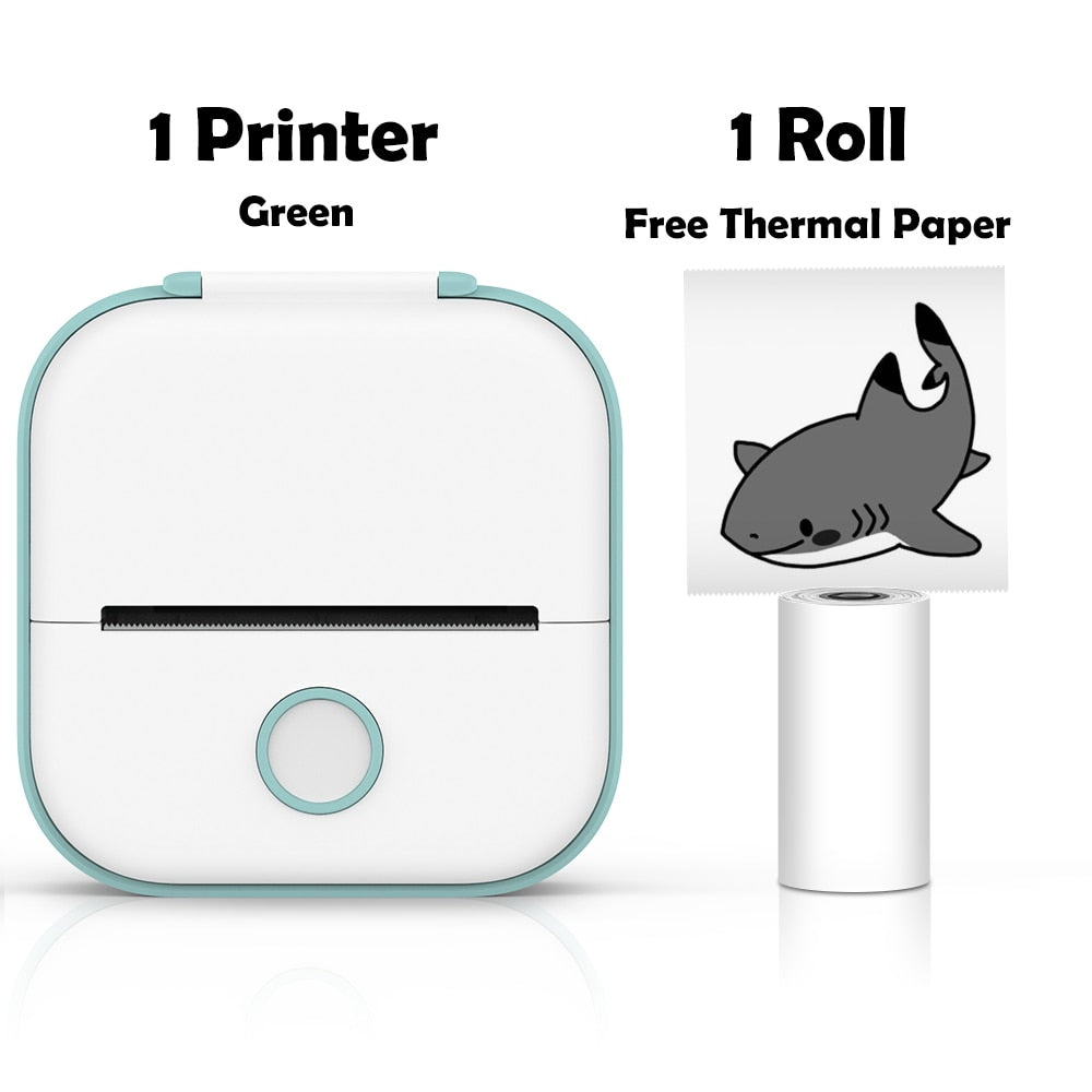 Phomemo T02 Mini Portable Printer Thermal Printing 53mm Sticker Wireless Inkless Mini Pocket Printer Self-adhesive Label Printer