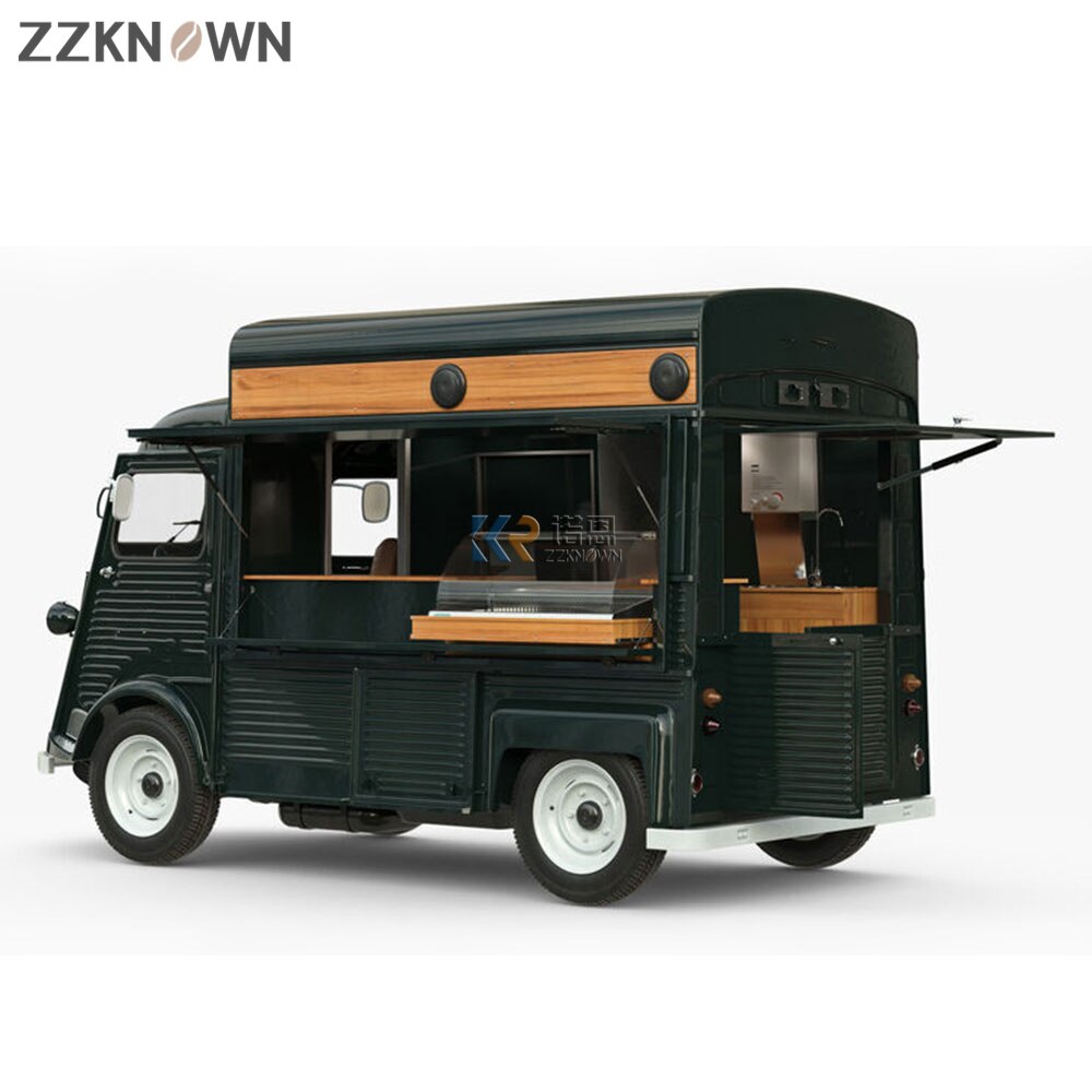 Factory Price Mobile Food Truck Electric Street Burger Hot Dog Snack Vending Cart New Citroen Truck