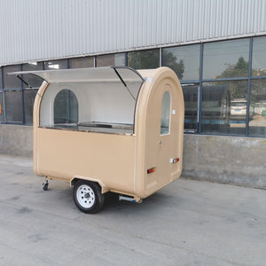 Mobile food truck 7.5ft dining car food trailer for europe vendors hotdog food cart