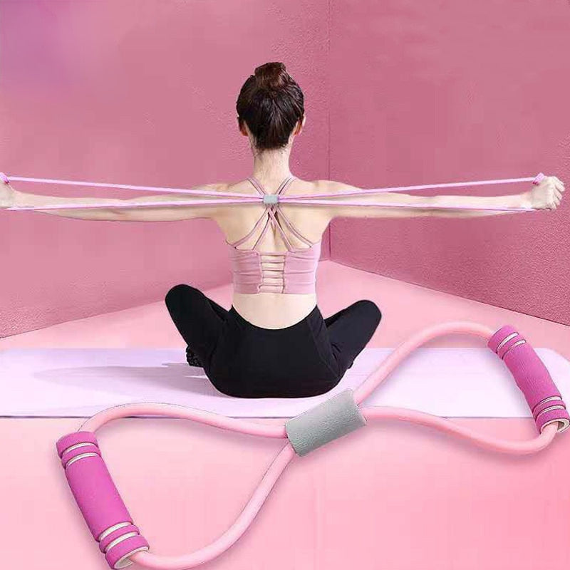 Woman Resistance Bands with Foam Sports At Home Yoga Fitness Accessories Rubber Pull Rope Training and Exercise Gym Equipment