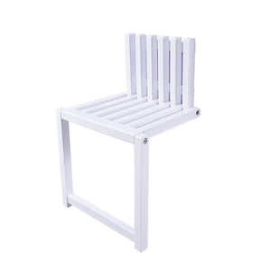 Wall Mounted Folding Chair Solid Wood Porch Chair Door Shoe Cabinet Hidden Footstool Folding Bathroom Balcony Living Stool