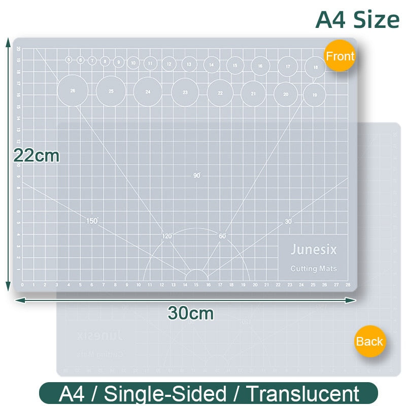 Professional Cutting Mat for Sewing Craft Hobby Scrapbooking Quilting Project, Self Healing Double-Sided Rotary Green Board Pad