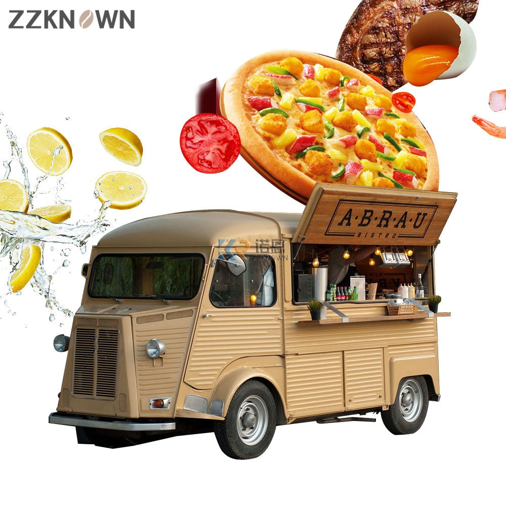 2022 Best Selling Street Vending Food Cart Classic Vantage Mobile Coffee Food Truck Citroen