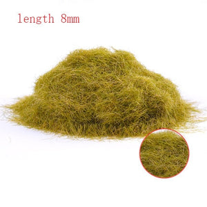 30g Miniature Scene Model Materia Turf Flock Lawn Nylon Grass Powder STATIC GRASS 3MM/ 5MM 8/MM Modeling Hobby Craft Accessory