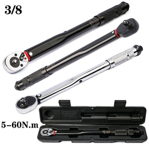 3/8 Inch Torque Wrench 6-60N.m Two-Way Precise Ratchet Wrench Repair Spanner Key Car Repair Square Drive Hand Tools