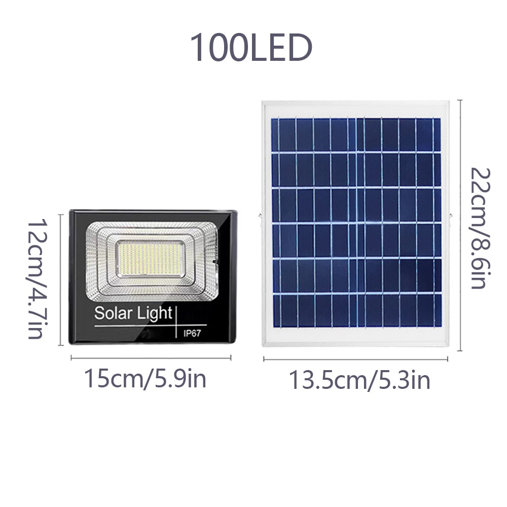 Solar LED Light Outdoor Solar Spotlights Garden House Remote Control Waterproof Flood Light Led Wall Lamp