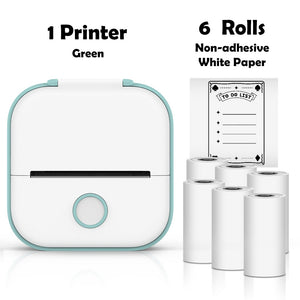 Phomemo T02 Mini Portable Printer Thermal Printing 53mm Sticker Wireless Inkless Mini Pocket Printer Self-adhesive Label Printer