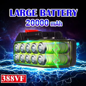 Larger Battery with Charger Lithium ion Rechargeable Replacement for Makita 18V Battery BL1850 BL1830 BL1860  Cordless Drills