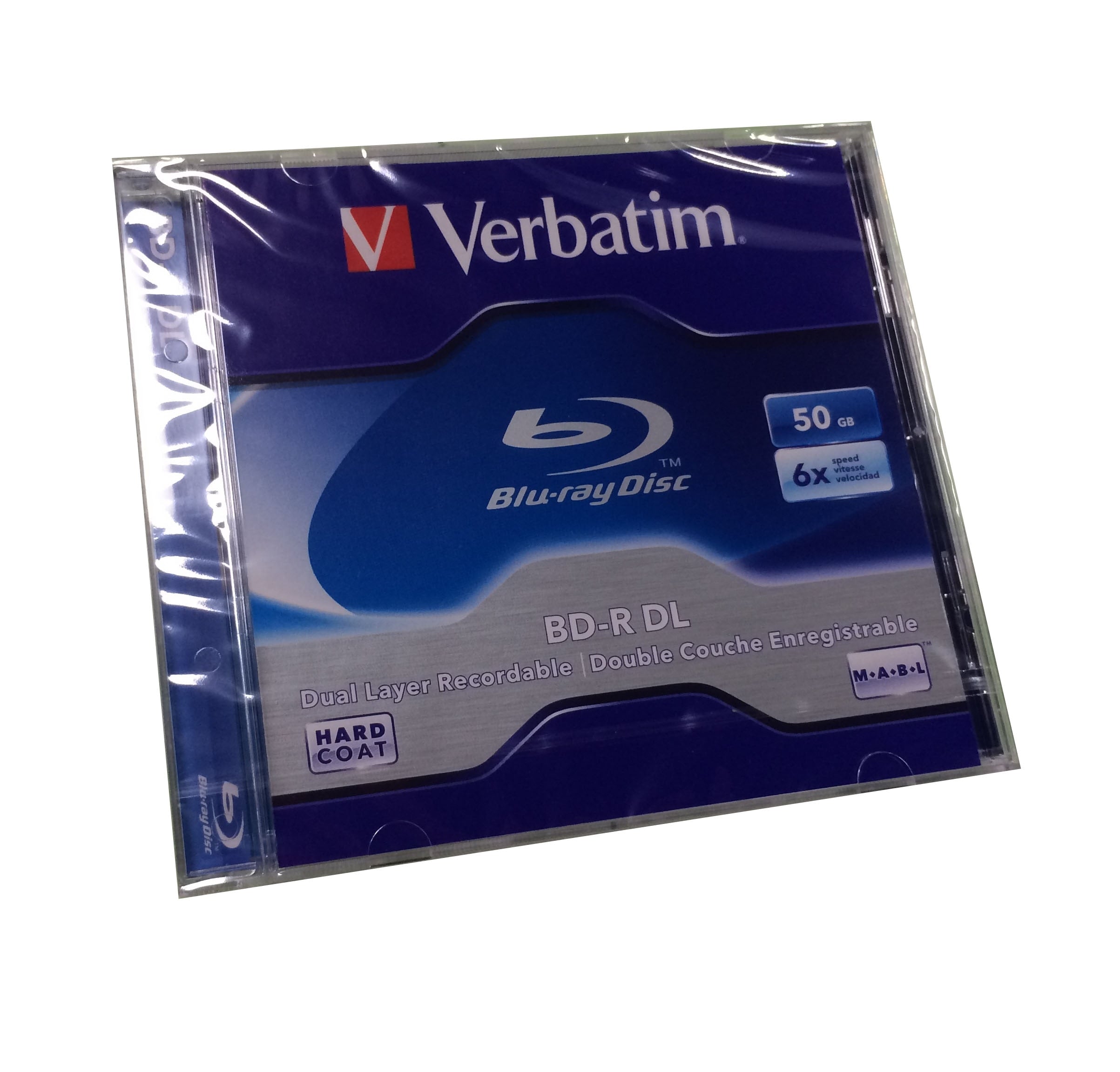 Verbatim Blu-Ray Disc BD-R DL 50GB 6X BDR Blank Bluray Disks Dual Layer Recordable 5Pcs/Lot