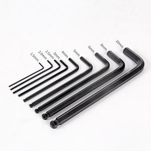 Makita 9PCS Allen Wrench Set Special Long Ball Head Inner Hexagonal Combination Lengthened Flat Head Repair Tool