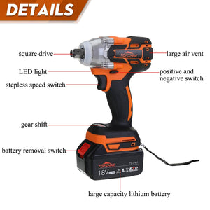 Electric Impact Wrench Brushless Wrench 15000Amh Li-ion Battery Hand Drill Installation Power Tool For Makita 18V Batterry