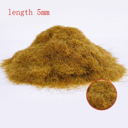 30g Miniature Scene Model Materia Turf Flock Lawn Nylon Grass Powder STATIC GRASS 3MM/ 5MM 8/MM Modeling Hobby Craft Accessory