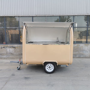 Mobile food truck 7.5ft dining car food trailer for europe vendors hotdog food cart