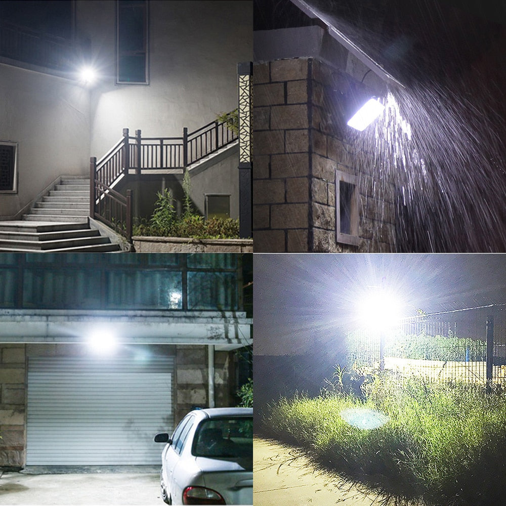 Solar LED Light Outdoor Solar Spotlights Garden House Remote Control Waterproof Flood Light Led Wall Lamp