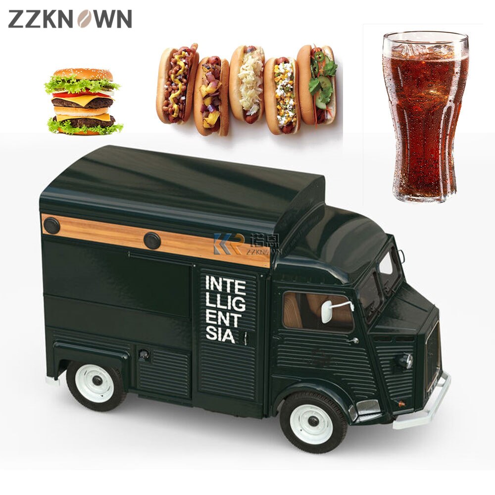 Factory Price Mobile Food Truck Electric Street Burger Hot Dog Snack Vending Cart New Citroen Truck