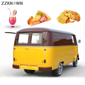 Street Fast Food Trucks Mobile Food Trailer for Sale Breakfast Snack Ice Cream Shop Kitchen Equipment