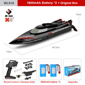 WLtoys WL916 WL915-A RC Boat 2.4Ghz 55KM/H Brushless High Speed Racing Boat Model Remote Control Speedboat Children RC Toys