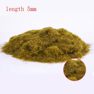 30g Miniature Scene Model Materia Turf Flock Lawn Nylon Grass Powder STATIC GRASS 3MM/ 5MM 8/MM Modeling Hobby Craft Accessory