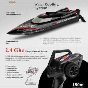 WLtoys WL916 WL915-A RC Boat 2.4Ghz 55KM/H Brushless High Speed Racing Boat Model Remote Control Speedboat Children RC Toys