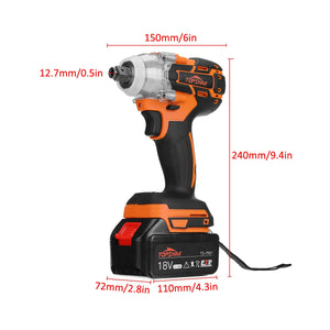 Electric Impact Wrench Brushless Wrench 15000Amh Li-ion Battery Hand Drill Installation Power Tool For Makita 18V Batterry