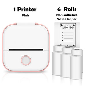 Phomemo T02 Mini Portable Printer Thermal Printing 53mm Sticker Wireless Inkless Mini Pocket Printer Self-adhesive Label Printer